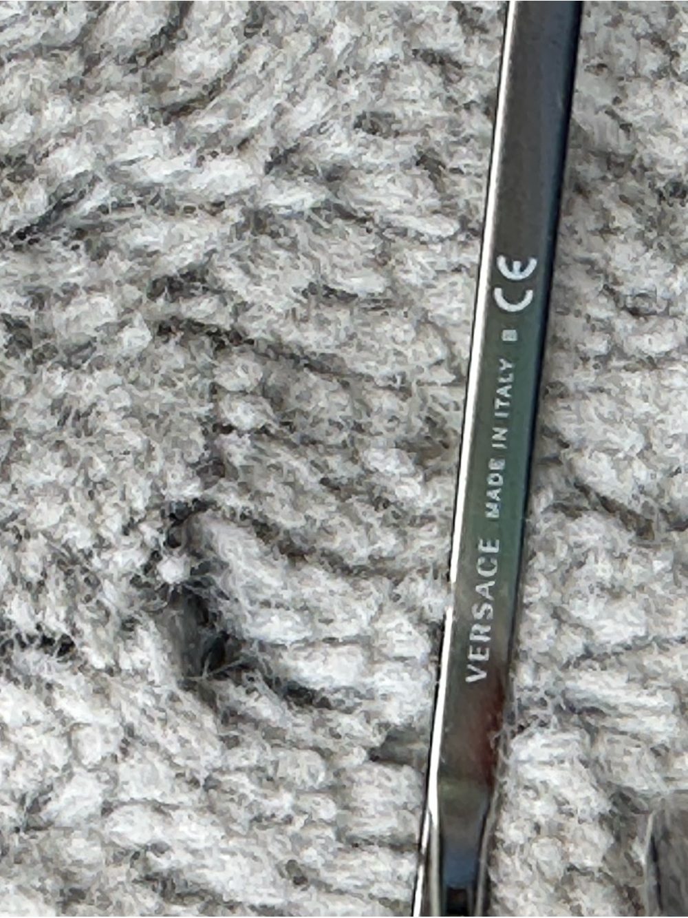 Versace Transparent Taupe Cat-Eye Sunglasses with Grey Lenses - Picture 6 of 6
